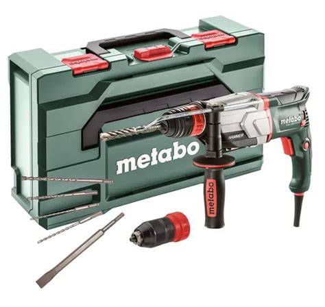 Detail vŕtacieho kladiva Metabo s funkciami