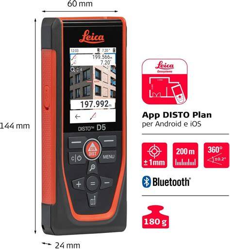Schéma prepojenia Leica DISTO D5 s aplikáciou v smartfóne