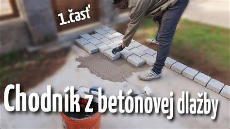 Ukážka betónovej dlažby v exteriéri