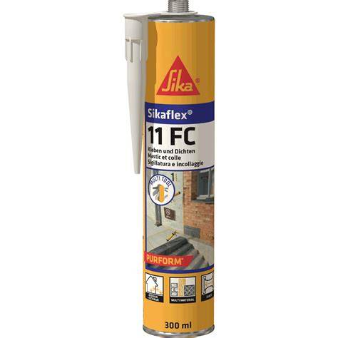Aplikácia lepidla Sika Sikaflex 11FC na stavebných materiáloch