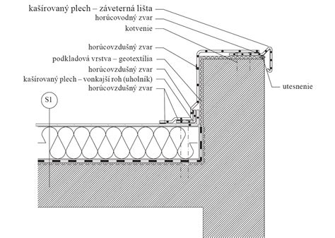 Detail inštalácie odvetrávacieho komínka na plochej streche