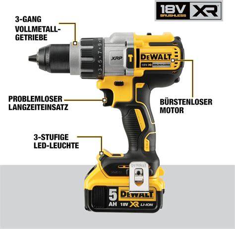 Detail skľučovadla a LED osvetlenia vŕtačky DeWALT DCD996P2