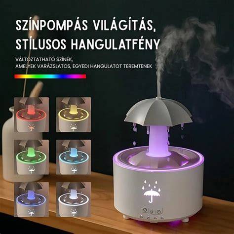 Aróma difuzér s LED ohňovým efektom