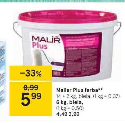 Biela disperzná farba Maliar PLUS