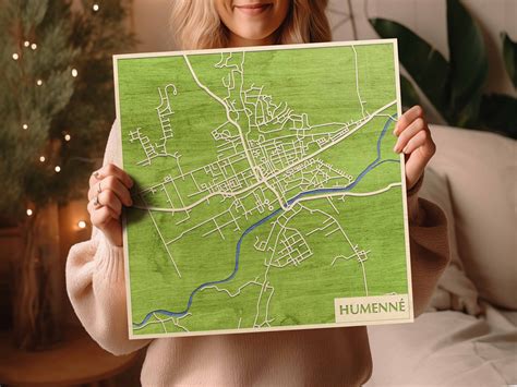 Mapa Humenného s označenými sídliskami