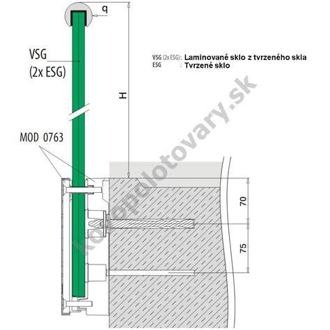 Detail bezpečnostného skla VSG pre zábradlia