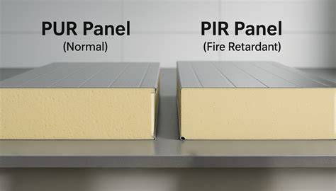 Štruktúra PUR a PIR panelu