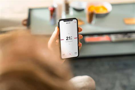 Smartfón s aplikáciou na ovládanie kotla