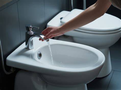 Osoba používajúca bidet