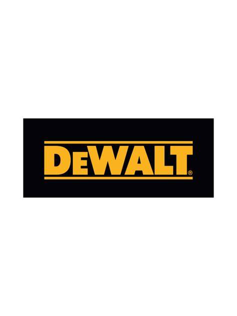 Logo značky DeWALT s výberom akumulátorových nástrojov