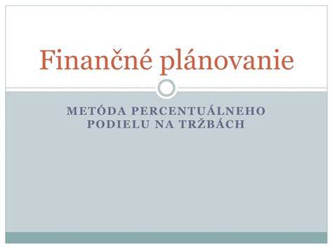 Finančné plánovanie pre hypotéku