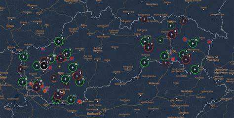 Interaktívna mapa pôsobnosti distribučných spoločností elektriny na Slovensku