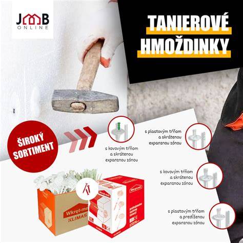 Polystyrénové zátky a hmoždinky pre zatepľovanie