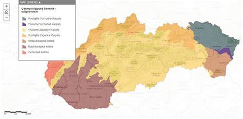Mapa geomorfologického členenia regiónu Javorie so zvýraznenou Rimavskou Pílou