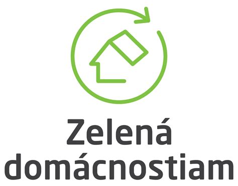 Zelená domácnostiam logo a obnoviteľné zdroje energie