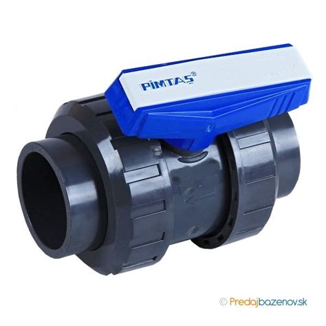 PVC guľový ventil 32 mm s prilepenou trubkou