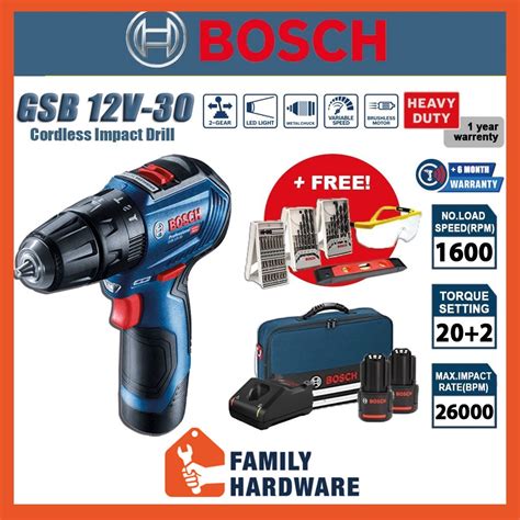 Set akumulátorového skrutkovača Bosch Professional GSB 12V-30 s kufríkom