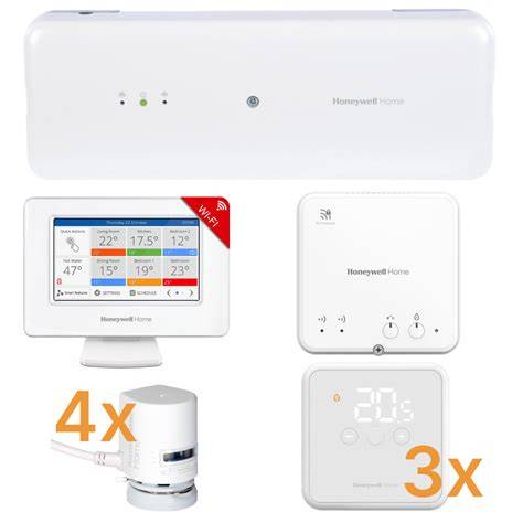 Komponenty štartovacej súpravy Honeywell Evohome