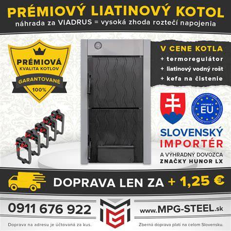 liatinový kotol v interiéri kotolne