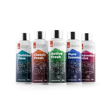 Rôzne flakóny parfumov na pranie Love Wash Essences