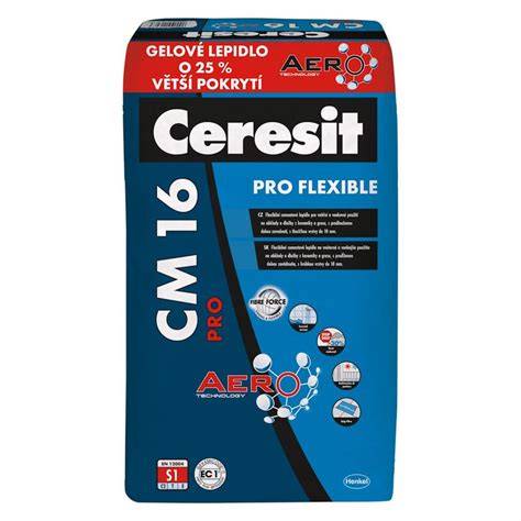 Štruktúra lepidla Ceresit CM 17 PRO s technológiou AERO a MICRO GEL