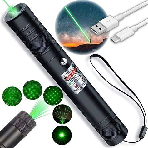 Zelený laserový lúč