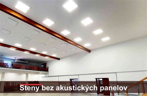 Rôzne typy akustických stropných panelov a kaziet