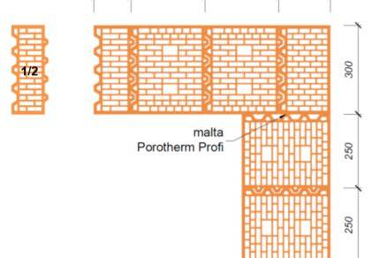 Porovnanie hrúbky malty pri tradičnom a modernom murovaní