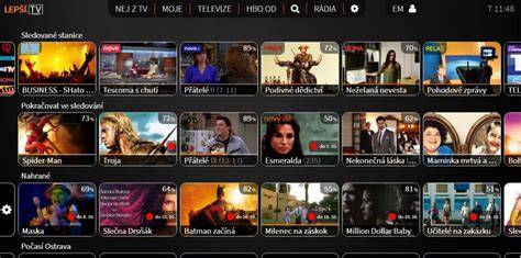 Prehľad rozhrania Lepšia.TV na televízore