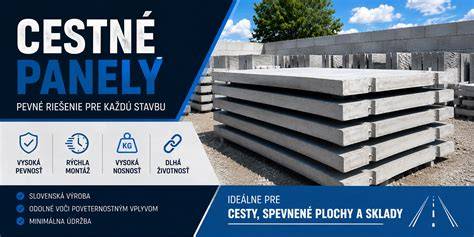 Betónové cestné panely - výhody a typy