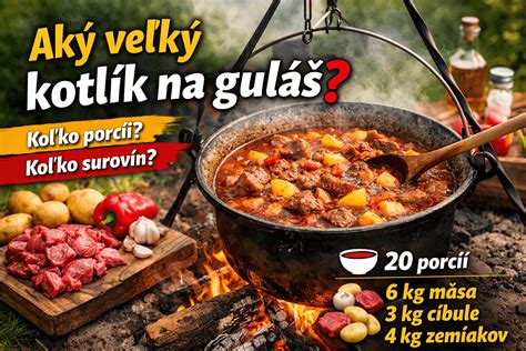 Rôzne typy kotlín a kotlíkov na guláš