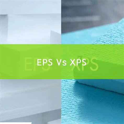 schéma porovnania vlastností XPS a EPS polystyrénu