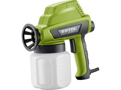 Striekacia pištoľ Extol Craft 110W v akcii