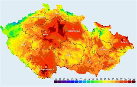 Mapa šírenia vlhkosti v dome