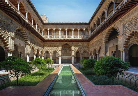 Nádvorie panien (Patio de las Doncellas) v Alcázare v Seville