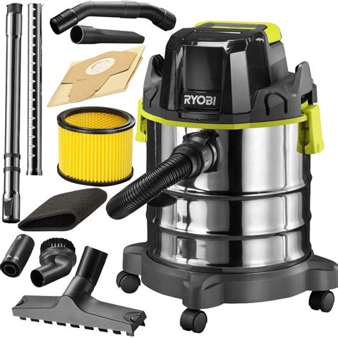 Priemyselný vysávač Ryobi R18WDV-0 a jeho funkcie