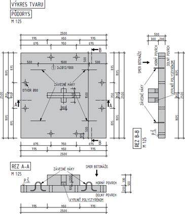 Detail spojenia väzníkových prvkov styčníkovou doskou