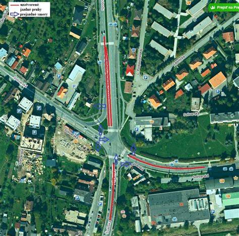 Schéma dopravných obmedzení na ceste