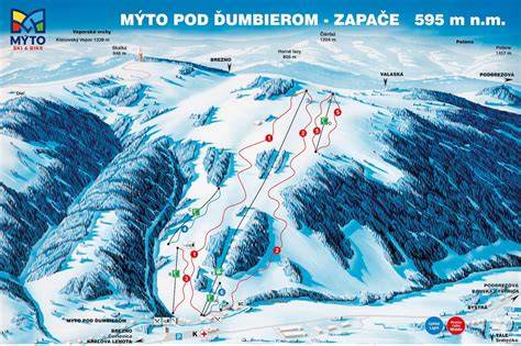 Mapa regiónu Nízke Tatry a poloha obce Mýto pod Ďumbierom
