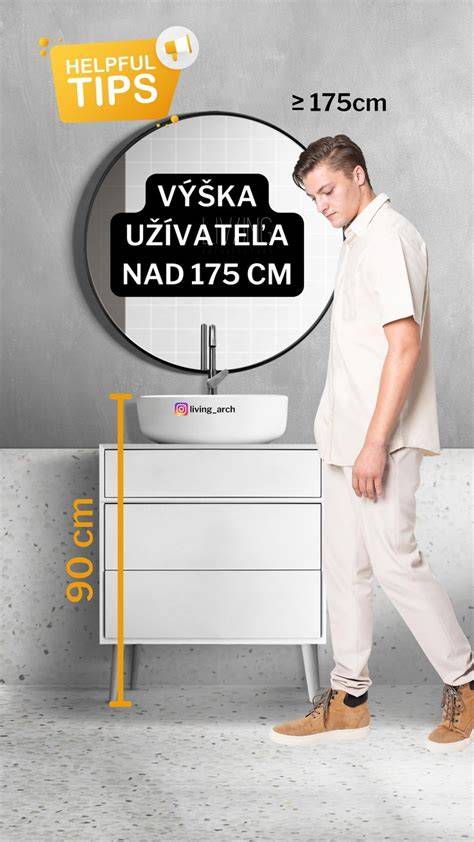 Správna výška montáže umývadla