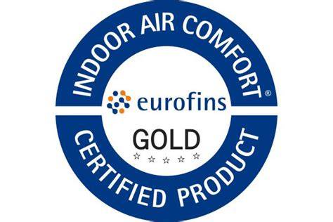 Produkt s certifikátom Indoor Air Comfort Gold