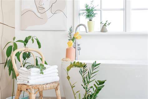 moderná kúpeľňa v duchu feng shui s prírodnými prvkami