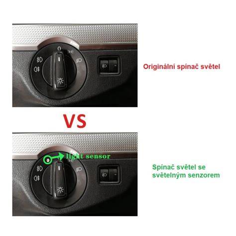 Detail spínača spiatočkových svetiel