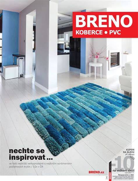 Sortiment podlahových krytin v prodejně Koberce Breno