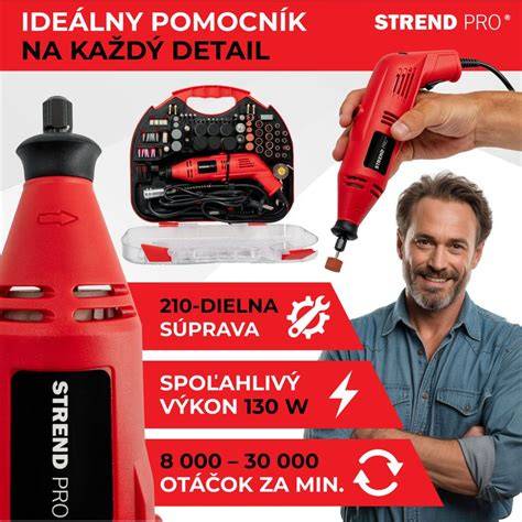 Ilustrácia multifunkčnej brúsky s rôznym príslušenstvom