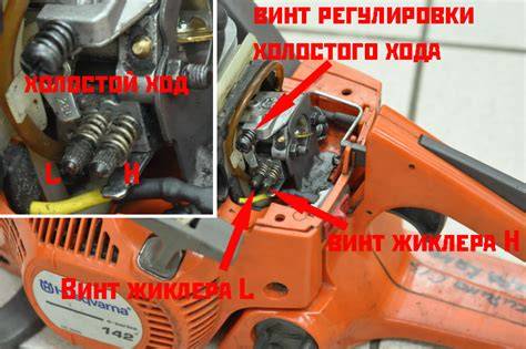 schéma rozobraného karburátora motorovej píly