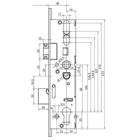 Schéma funkcie zámku Roto H650 4V
