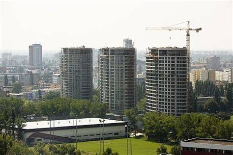 Architektonická vizualizácia komplexu Tri Veže v Bratislave