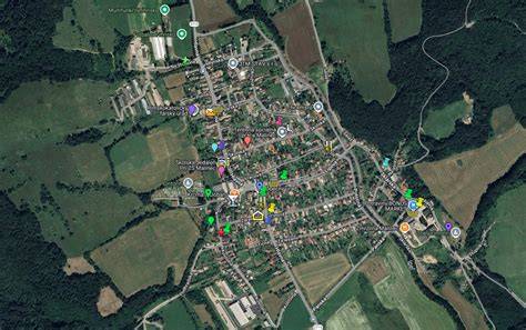 mapa občianskej vybavenosti v rezidenčnej lokalite