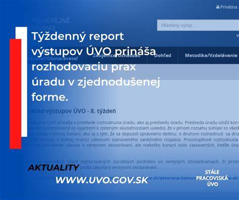Prehľad lehoty pre zasielanie oznámení na ÚVO